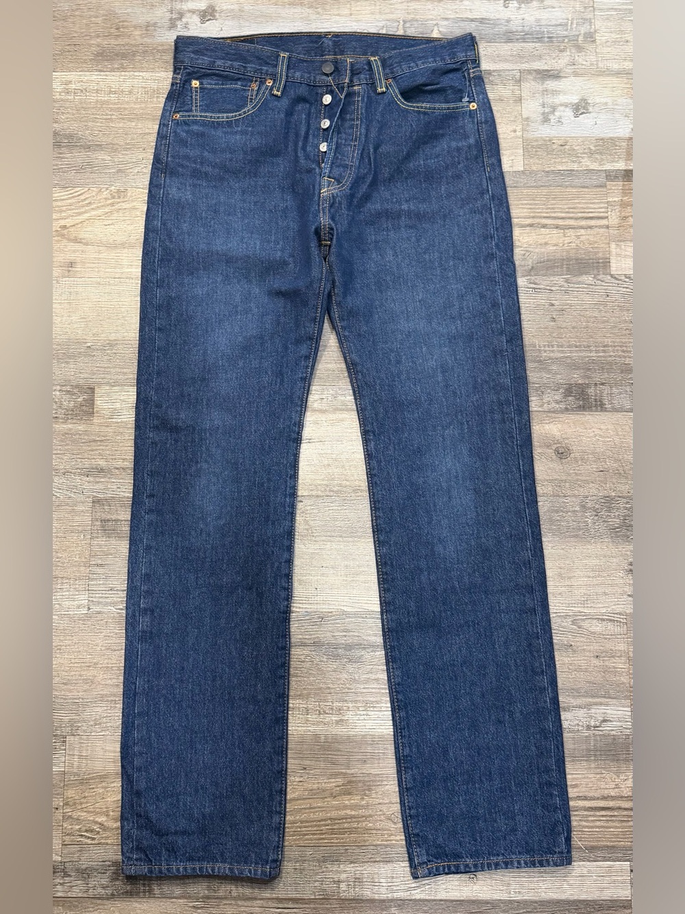 NWOT Levi's Men's Straight Jeans - Dark Blue Denim